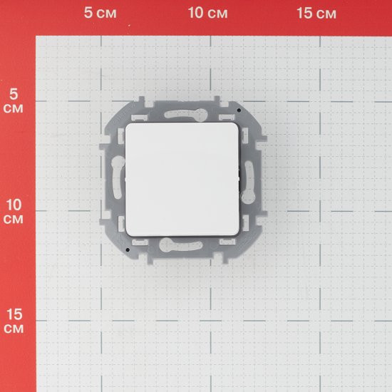 Выключатель Legrand Inspiria одноклавишный встраиваемый белый (673600)