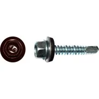 Кровельный саморез КРЕП-КОМП 5,5x25 RAL3005 красное вино 250 шт.