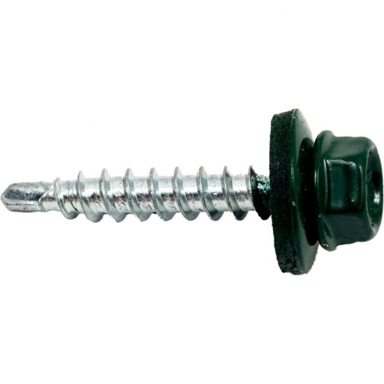 Кровельный саморез КРЕП-КОМП 4,8x29 RAL6005 тёмно-зелёный 250 шт.