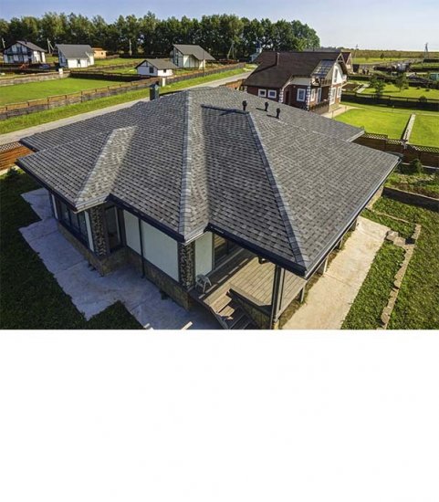 Черепица гибкая Шинглас Кантри многослойная мичиган 2,6 кв.м