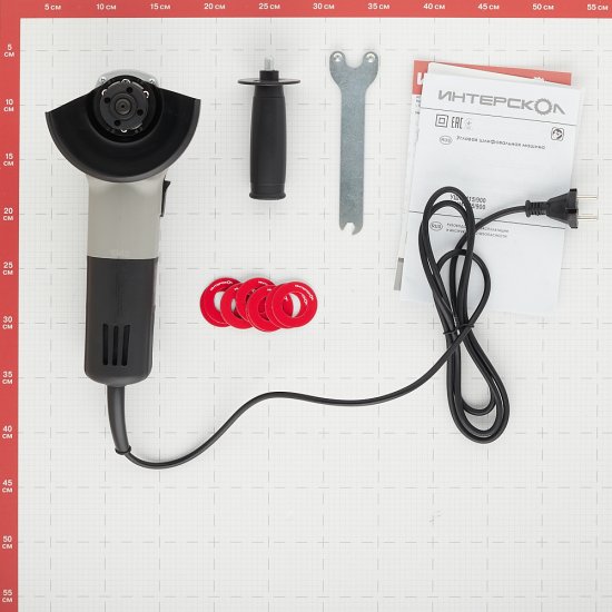 Шлифмашина угловая электрическая Интерскол УШМ-125/900(Т) 900 Вт d125 мм (42.1.0.00)