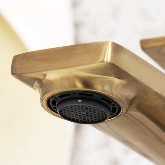 Смеситель для раковины высокий WasserKraft Aisch золото однорычажный (5503H)