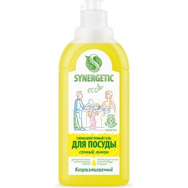Концентрированное средство для мытья посуды и фруктов SYNERGETIC ЛИМОН