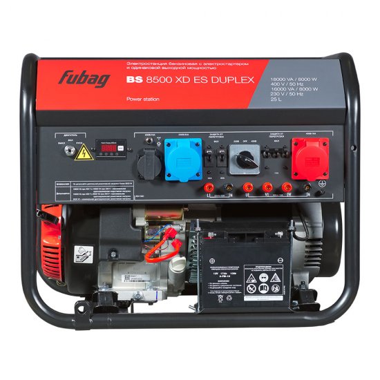Генератор бензиновый Fubag BS8500XD ES Duplex 8 кВт высокий пусковой ток 16 кВт