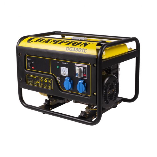 Генератор бензиновый Champion GG3301C 2,8 кВт высокий пусковой ток 7 кВт