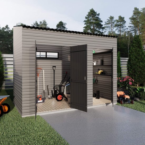 Сайдинг Nordside Лапландия 3050х205 мм графитовый