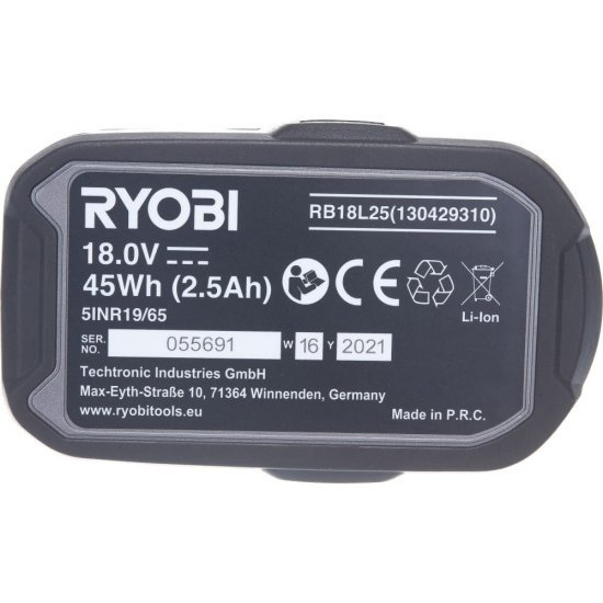 Аккумулятор Ryobi ONE+ RB18L25