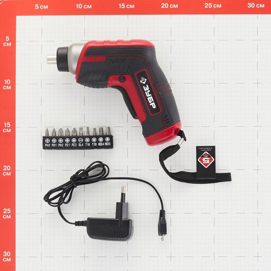 Отвертка аккумуляторная Зубр ЗО-Е-3.6 Ли 3,6В 1,3Ач Li-Ion 1 АКБ и ЗУ