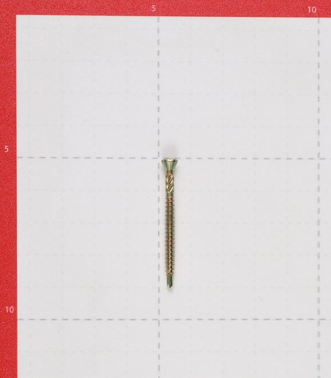 Саморезы для массивной доски 40x3,2 мм желтые (500 шт.)