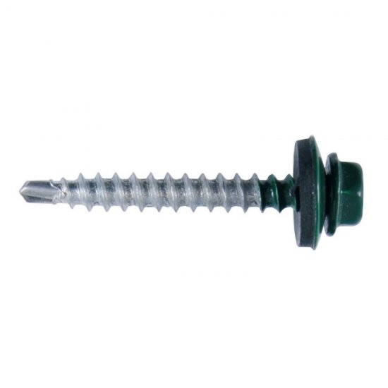 Саморез Tech-Krep 4,8х35 RAL6005 тёмно-зеленый 60 шт.