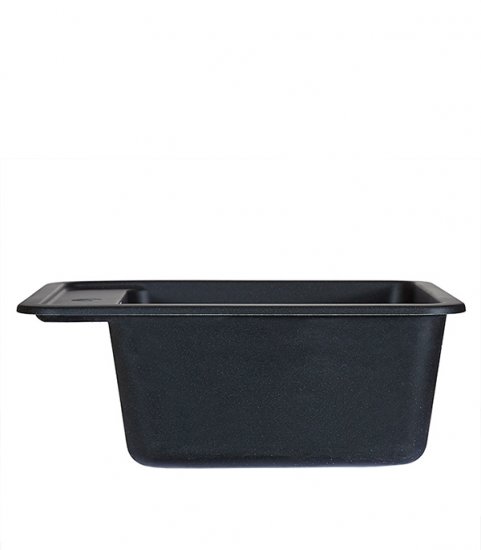 Мойка для кухни Granula Standard 50х42х19 см врезная кварц черная