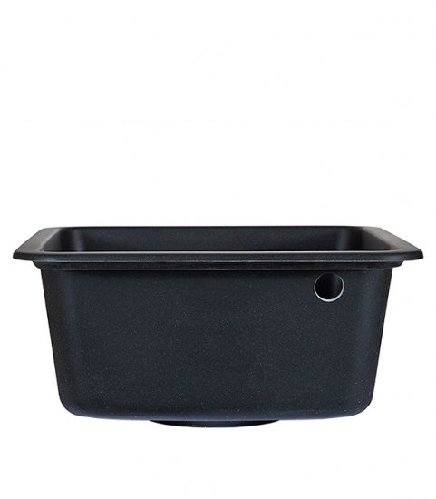 Мойка для кухни Granula Standard 50х42х19 см врезная кварц черная