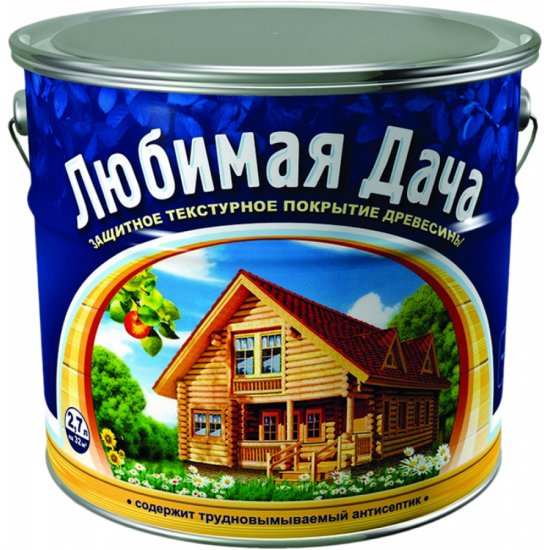 Защитно-декоративное покрытие для древесины ЛЮБИМАЯ ДАЧА Любимая дача