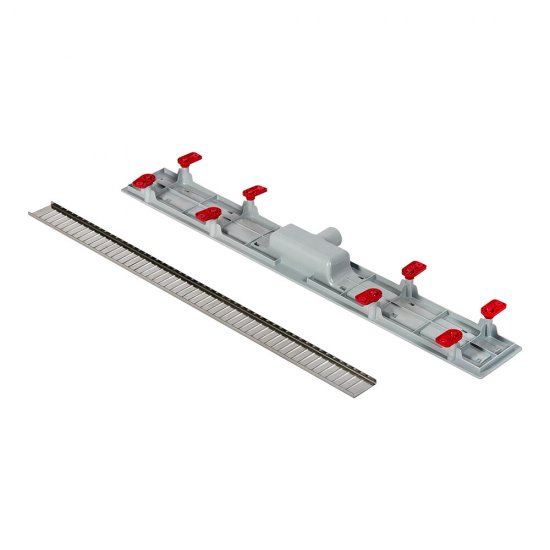 Лоток душевой АНИ пласт Бимс с сухим затвором 62х850 мм d40 мм решетка из нержавеющей стали (TLQ1485G)