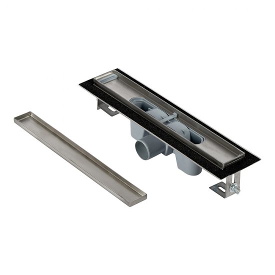 Лоток душевой АНИ пласт Мол с комбинированным затвором 62х450 мм d50 мм цельнометаллический (TLZ2045)