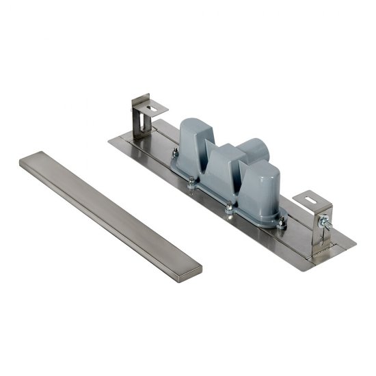 Лоток душевой АНИ пласт Мол с комбинированным затвором 62х450 мм d50 мм цельнометаллический (TLZ2045)