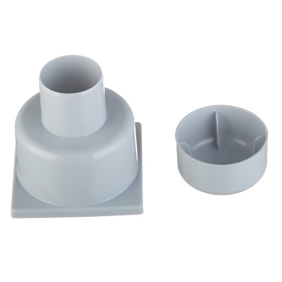 Трап душевой вертикальный АНИ пласт с гидрозатвором 100х100 мм d50 мм пластиковая решетка (TA5204)