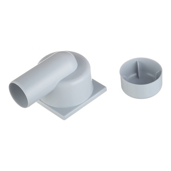 Трап душевой горизонтальный АНИ пласт с гидрозатвором 100х100 мм d50 мм решетка из нержавеющей стали (TA5102)