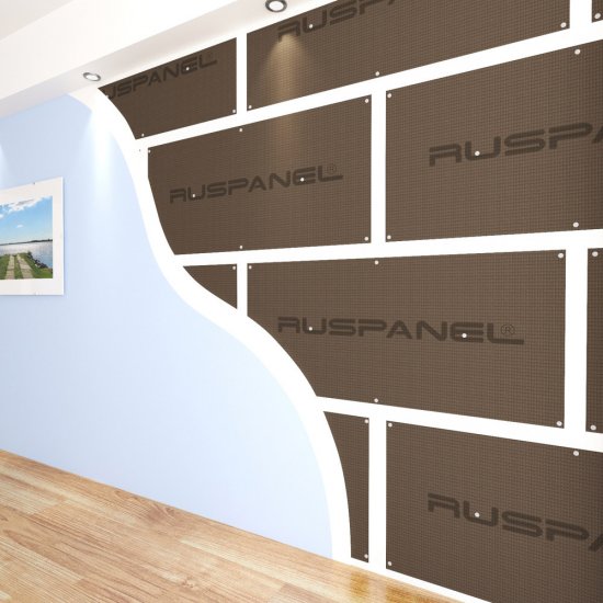 Панель звукоизоляционная Ruspanel RPG Comfort plus 26х595х1250 мм армированная