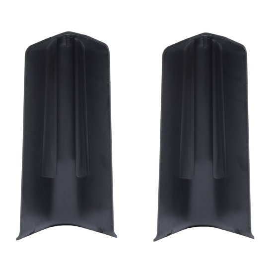 Угол наружный Wimar Quadro 100 мм черный Г-профиль (2 шт.)