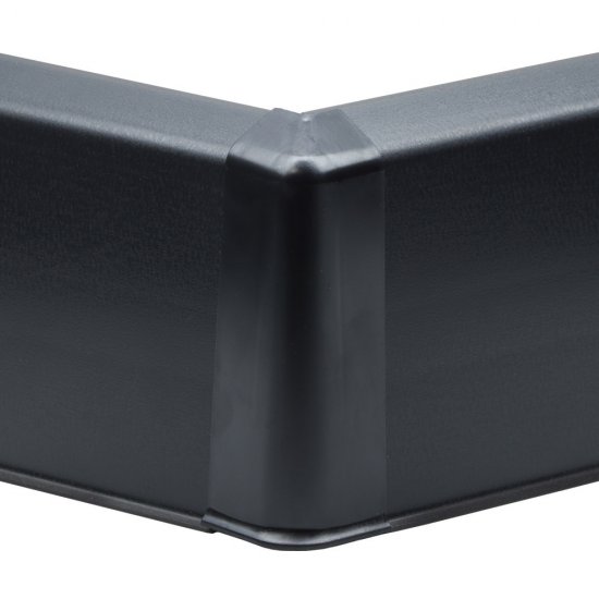 Угол наружный Wimar Quadro 100 мм черный Г-профиль (2 шт.)