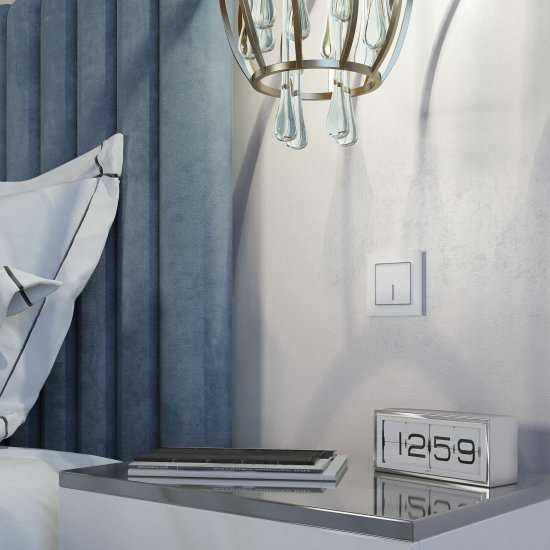 Выключатель Werkel одноклавишный встраиваемый белый сенсорный с подсветкой (a057676)