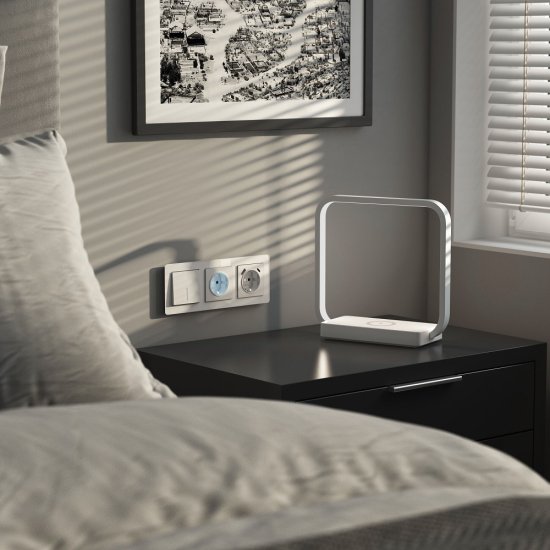 Выключатель Werkel одноклавишный встраиваемый белый матовый с подсветкой (a059270)