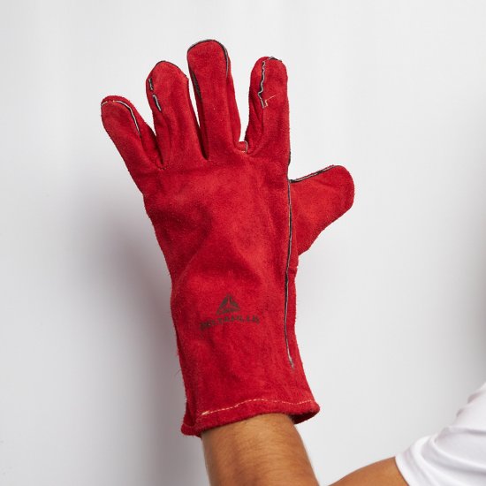 Краги кожаные для сварщика Delta Plus бордовые 10 (XL)