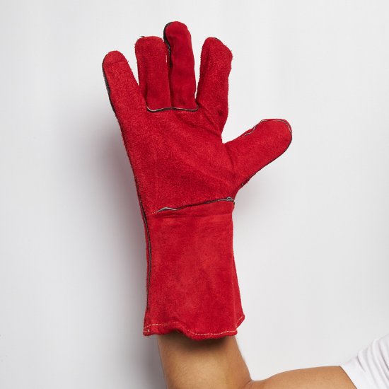 Краги кожаные для сварщика Delta Plus бордовые 10 (XL)