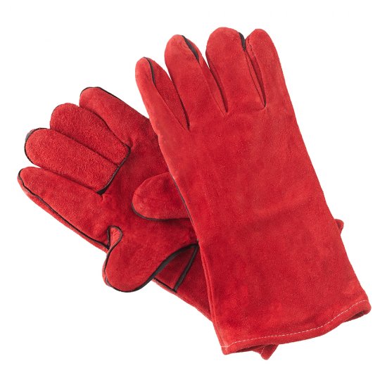 Краги спилковые для сварщика Hesler красные 14 (XL)