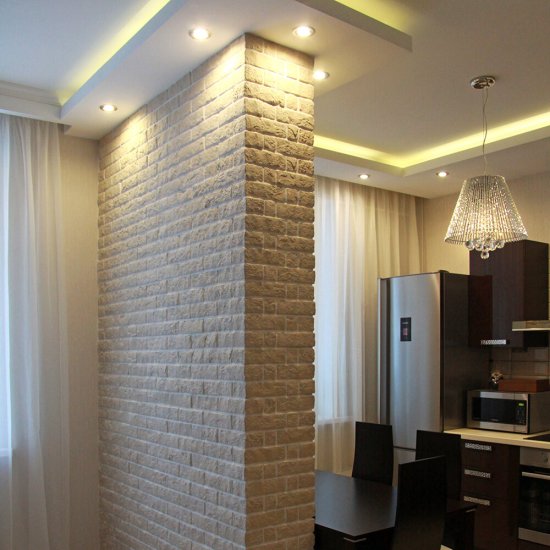 Искусственный камень White Hills Альтен Брик бежевый (38 шт.=0,59 кв.м)