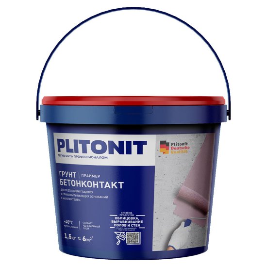 Грунт бетоноконтакт Plitonit 1,5 кг