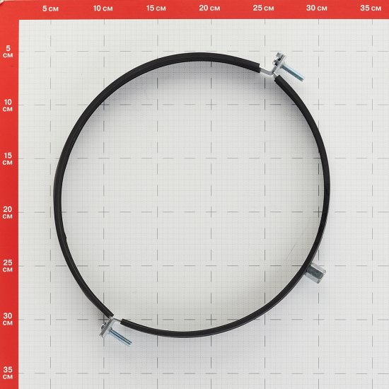 Хомут для круглых воздуховодов d400 мм оцинкованный