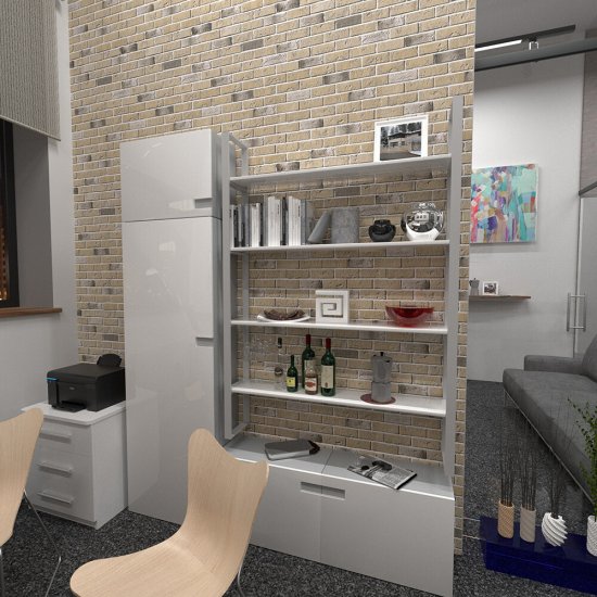 Искусственный камень White Hills Дерри брик бежевый (52 шт.=0,62 кв.м)