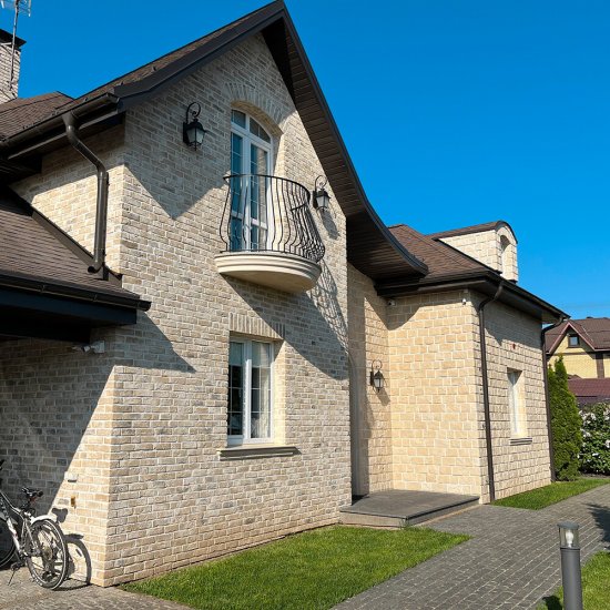 Искусственный камень White Hills Лондон Брик молочный (60 шт.=1,16 кв.м)