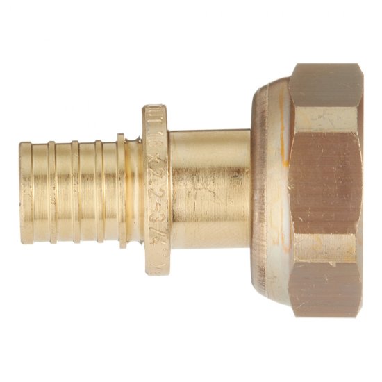 Соединитель прямой Stout 16 мм х 3/4 ВР(г) с накидной гайкой латунный (SFA-0019-001634)