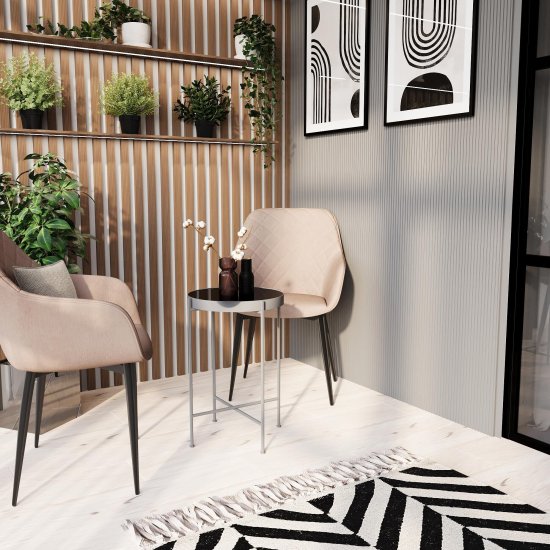 Декоративная рейка МДФ 35х16х2700 мм дуб винтаж Стильный Дом