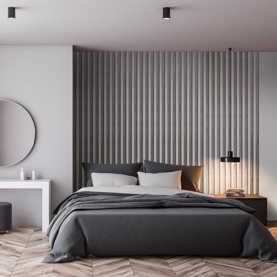 Декоративная рейка МДФ 35х16х2700 мм дуб серый Стильный Дом