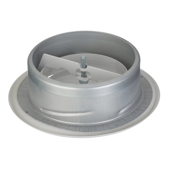 Анемостат вытяжной Era Pro регулируемый стальной с полимерным покрытием d125 мм белый