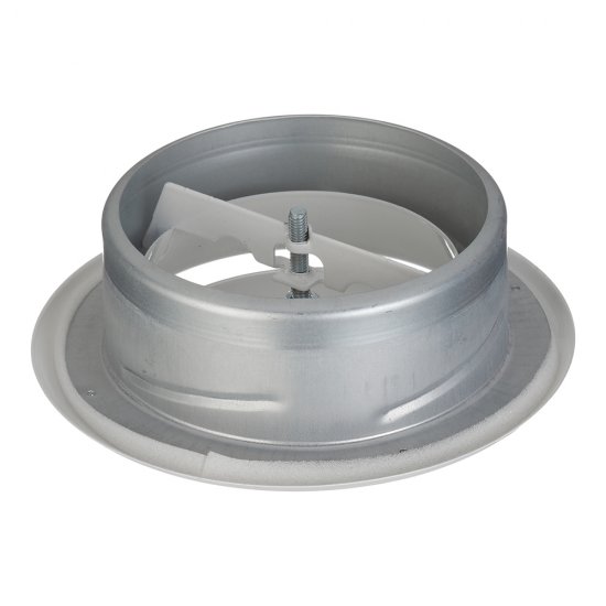 Анемостат приточно-вытяжной Era Pro регулируемый стальной с полимерным покрытием d125 мм белый