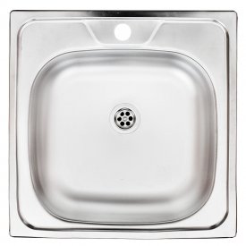 Мойка для кухни Ukinox Классика 48х48х14,5 см врезная сталь (CLM480.480---4K OC)