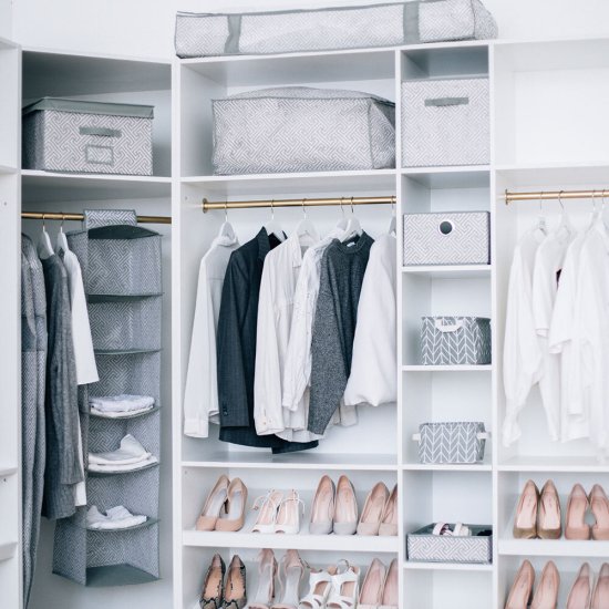 Короб для хранения Орнамент 300х300х300 мм серый