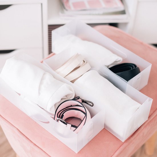 Короб для хранения 350х105х80 мм набор 3 штуки