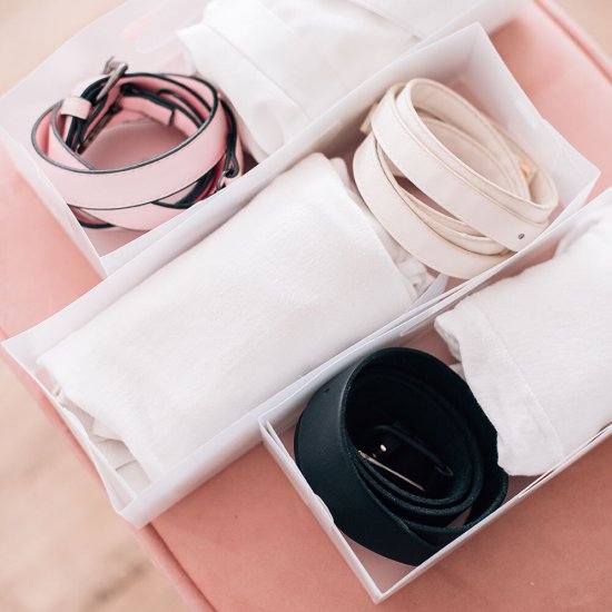 Короб для хранения 350х105х80 мм набор 3 штуки