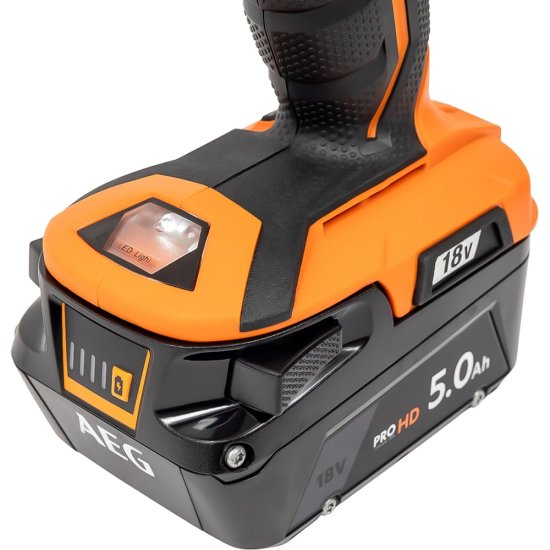 Аккумуляторная дрель AEG BSB18CBLLI-502C