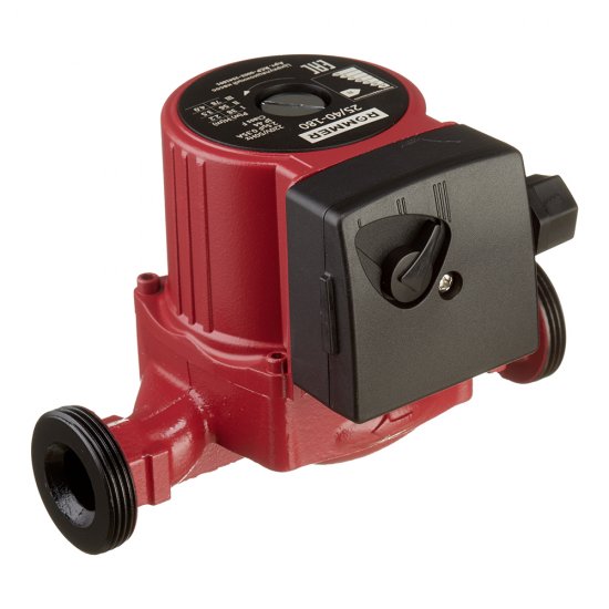 Циркуляционный насос для систем отопления Rommer 25/40 DN25 подъем 4 м 180 мм с гайками (RCP-0002-2541801)