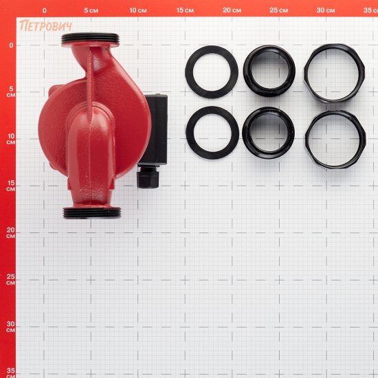 Циркуляционный насос для систем отопления Rommer 32/80 DN32 подъем 8 м 180 мм с гайками (RCP-0002-3281801)