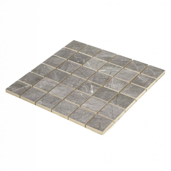 Мозаика Керамин Канон 1 серая матовая из керамогранита 300х300х10 мм