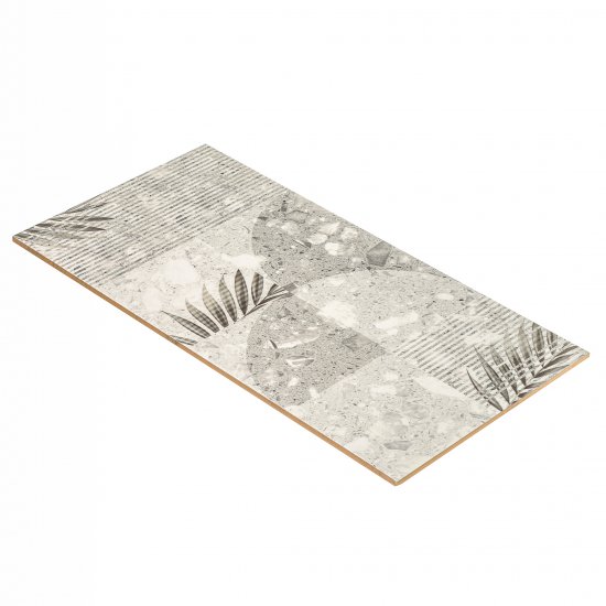 Плитка декор Нефрит Трани серая 1 600х300х9 мм