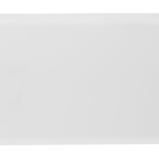 Плинтус ПВХ напольный Wimar Quadro 100 мм белый матовый 2200 мм Г-профиль со съемной панелью